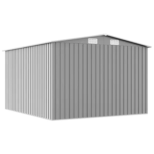 Vrtna kućica - Vrtno spremište 257 x 298 x 178 cm metalno sivo - Siva 257 x 298 x 178 cm Cijena