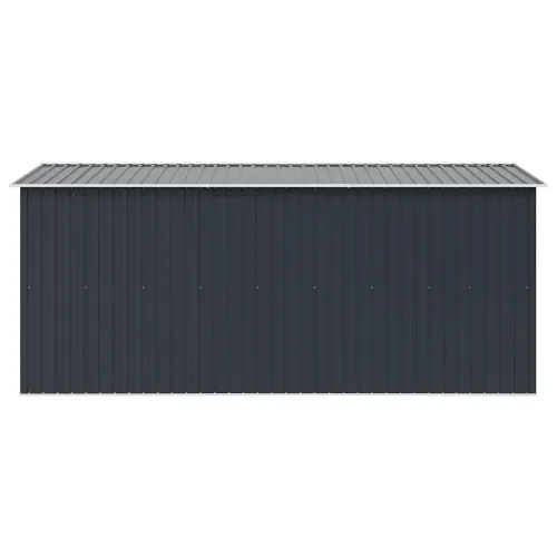 Vrtna kućica - Vrtno spremište 257 x 392 x 181 cm metalno antracit - Antracit 257 x 392 x 181 cm Cijena