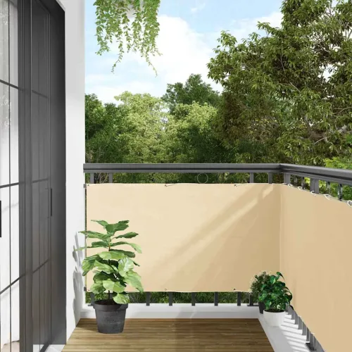 Balkonski zaslon za privatnost krem 600 x 90 cm PVC - Krema 600 x 90 cm 1 Krema Cijena