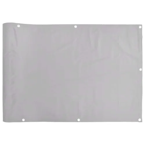 Balkonski zaslon za privatnost sivi 400 x 120 cm PVC - Siva 400 x 120 cm 1 Siva Cijena