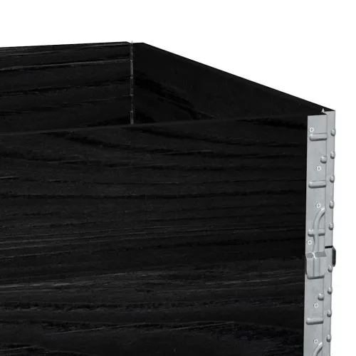 Okviri za palete 3 kom crni 120 x 80 cm od masivne borovine - Crna 120 x 80 cm 3 Cijena