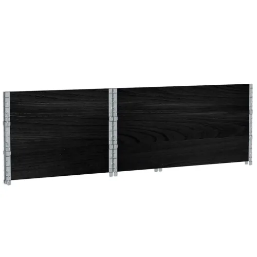 Okviri za palete 3 kom crni 120 x 80 cm od masivne borovine - Crna 120 x 80 cm 3 Cijena