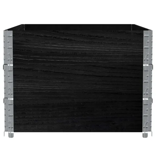 Okviri za palete 3 kom crni 120 x 80 cm od masivne borovine - Crna 120 x 80 cm 3 Cijena