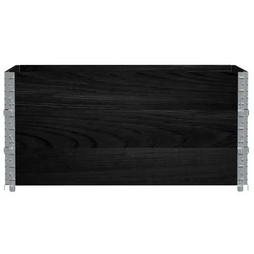 Okviri za palete 3 kom crni 120 x 80 cm od masivne borovine - Crna 120 x 80 cm 3 Cijena