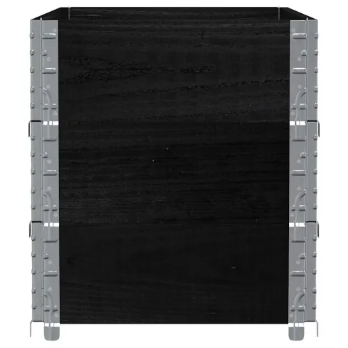 Okviri za palete 3 kom crni 100 x 50 cm od masivne borovine - Crna 100 x 50 cm 3 Cijena