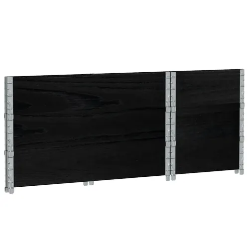 Okviri za palete 3 kom crni 100 x 50 cm od masivne borovine - Crna 100 x 50 cm 3 Cijena