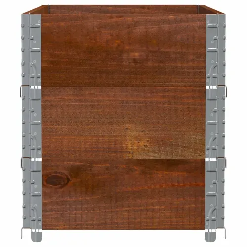 Okviri za palete 3 kom smeđi 100 x 50 cm od masivne borovine - Tamno smeđa 100 x 50 cm 3 Cijena