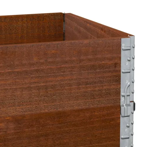 Okviri za palete 3 kom smeđi 100 x 50 cm od masivne borovine - Tamno smeđa 100 x 50 cm 3 Cijena