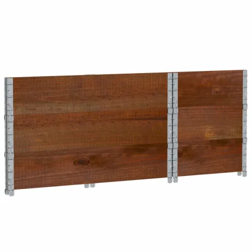 Okviri za palete 3 kom smeđi 100 x 50 cm od masivne borovine - Tamno smeđa 100 x 50 cm 3 Cijena