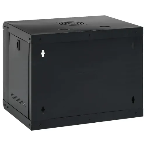 9U Zidni mrežni ormarić 19” IP20 53x40x45 cm - Crna 530 x 400 x 450 mm Crna 530 x 400 x 450 mm Cijena
