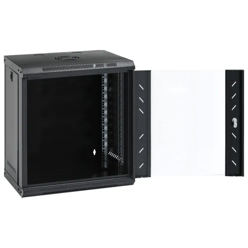 Zidni komunikacijski ormar 12U 19 ” IP20 53 x 40 x 60 cm - Crna 530 x 400 x 600 mm Crna 530 x 400 x 600 mm Cijena