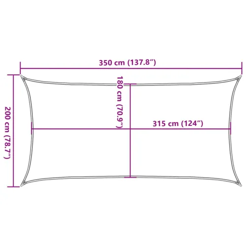 Jedro za zaštitu od sunca 160 g/m² svijetlosivo 2 x 3,5 m HDPE - Svjetlosiva 2 x 3.5 m 1 Cijena
