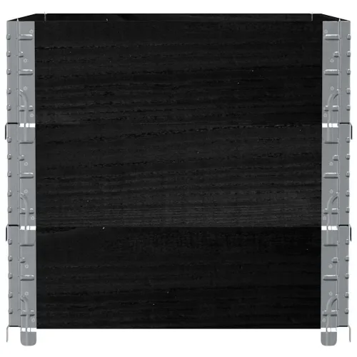 Okviri za palete 3 kom crni 80x60 cm od masivne borovine - Crna 80 x 60 cm 3 Cijena
