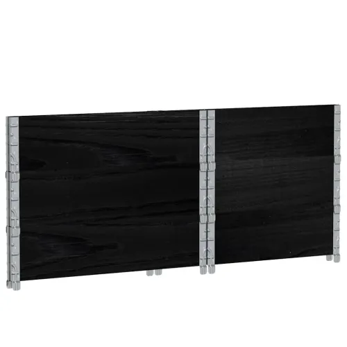 Okviri za palete 3 kom crni 80x60 cm od masivne borovine - Crna 80 x 60 cm 3 Cijena