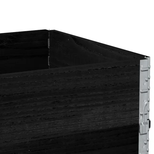 Okviri za palete 3 kom crni 80x60 cm od masivne borovine - Crna 80 x 60 cm 3 Cijena