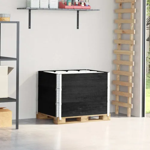 Okviri za palete 3 kom crni 80x60 cm od masivne borovine - Crna 80 x 60 cm 3 Cijena