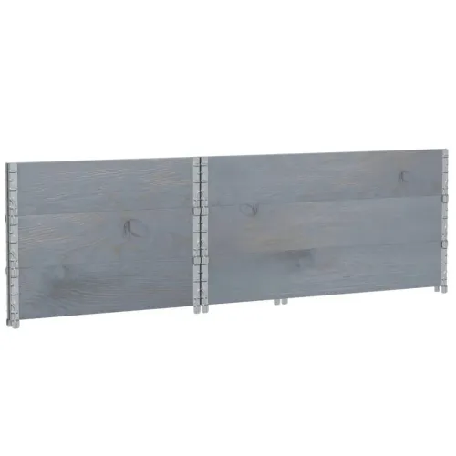 Okviri za palete 3 kom sivi 120 x 80 cm od masivne borovine - Siva 120 x 80 cm 3 Cijena