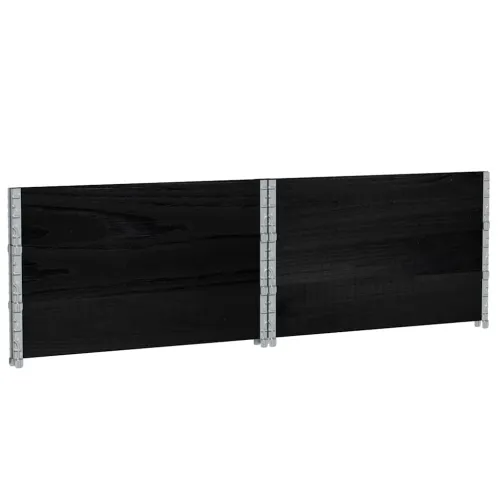 Okviri za palete 3 kom crni 100x100 cm od masivne borovine - Crna 100 x 100 cm 3 Cijena