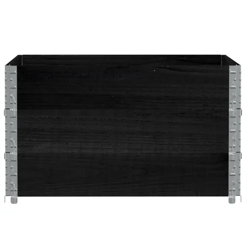 Okviri za palete 3 kom crni 100x100 cm od masivne borovine - Crna 100 x 100 cm 3 Cijena