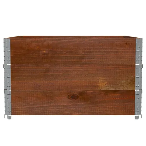Okviri za palete 3 kom smeđi 100x100 cm od masivne borovine - Tamno smeđa 100 x 100 cm 3 Cijena