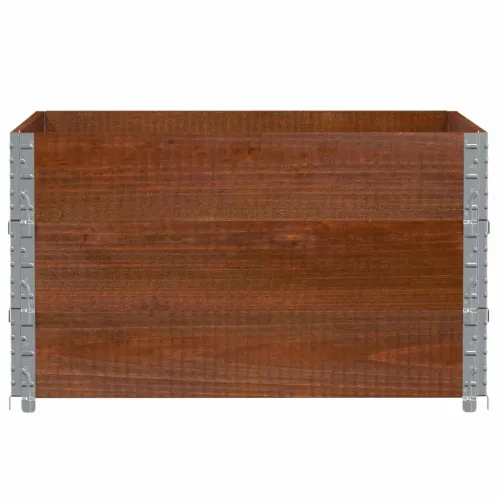 Okviri za palete 3 kom smeđi 100x100 cm od masivne borovine - Tamno smeđa 100 x 100 cm 3 Cijena