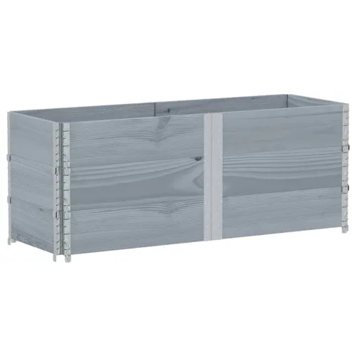 Okviri za palete 3 kom sivi 150x50 cm od masivne borovine - Siva 150 x 50 cm 3 Cijena