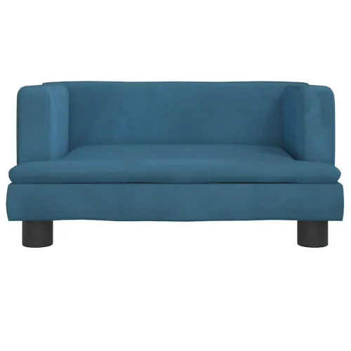 Krevet za pse plavi 60 x 40 x 30 cm baršunasti - Plava 60 x 40 x 30 cm Baršun Plava Cijena