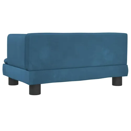 Krevet za pse plavi 60 x 40 x 30 cm baršunasti - Plava 60 x 40 x 30 cm Baršun Plava Cijena