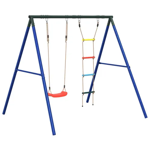 Vanjski set s ljuljačkom i ljestvama - Crvena Sjedalo ljuljačke + ljestve Cijena