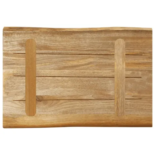 Stolna ploča sa živi rub 70x40x3,8 cm masivno grubo drvo manga - Grubo drvo manga (prirodno) 70 x 40 cm 38 mm Cijena