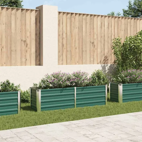 Vrtna sadilica od pocinčanog čelika 160 x 40 x 45 cm zelena - Zelena 160 x 40 x 45 cm 1 160 x 40 x 45 cm Cijena