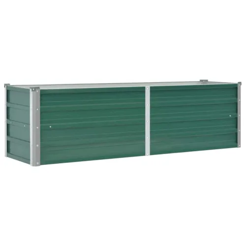 Vrtna sadilica od pocinčanog čelika 160 x 40 x 45 cm zelena - Zelena 160 x 40 x 45 cm 1 160 x 40 x 45 cm Cijena