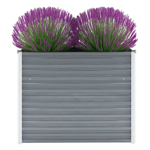 Vrtna sadilica od pocinčanog čelika 100 x 40 x 77 cm siva - Siva 100 x 40 x 77 cm 1 100 x 40 x 77 cm Cijena
