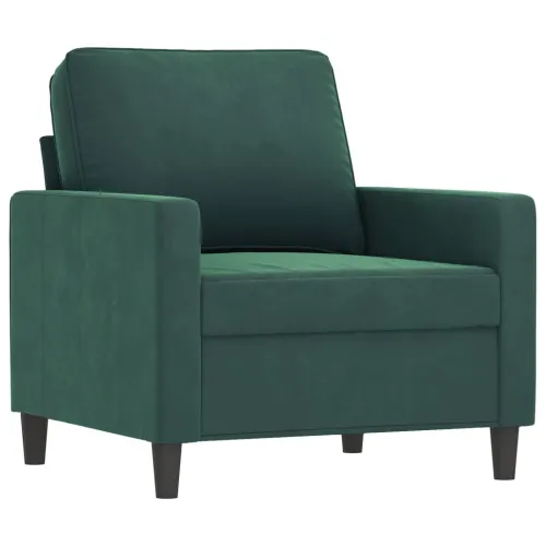 4-dijelni set sofa s jastucima tamnozeleni baršunasti - Tamnozelena s jastučićima i tabureom Cijena