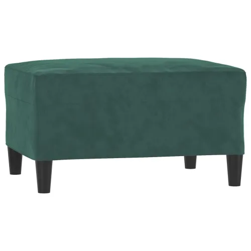 4-dijelni set sofa s jastucima tamnozeleni baršunasti - Tamnozelena s jastučićima i tabureom Cijena