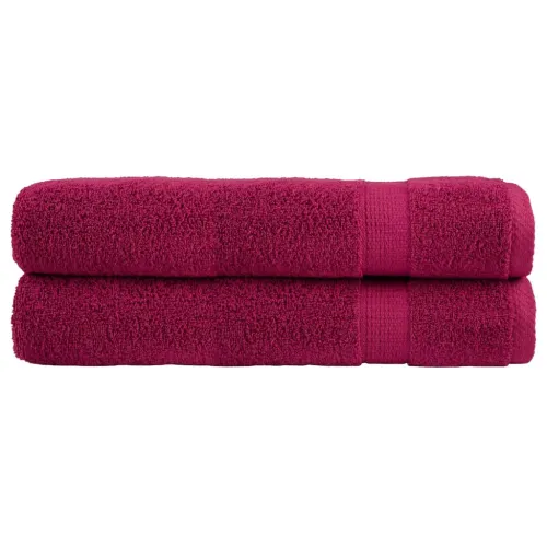 Ručnici SOLUND 2 kom bordo 100 x 200 cm 600 gsm - Bordo 100 x 200 cm 2 Bordo Cijena