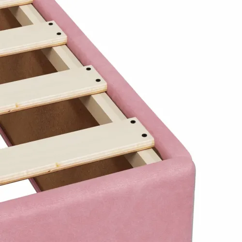 Box spring krevet s madracem ružičasti 80 x 200 cm baršunasti - Ružičasta 80 x 200 cm Cijena