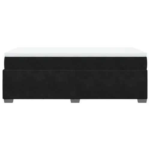 Box spring krevet s madracem crni 100x200 cm baršunasti - Crna 100 x 200 cm Cijena