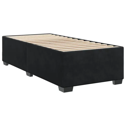 Box spring krevet s madracem crni 100x200 cm baršunasti - Crna 100 x 200 cm Gladak dizajn Cijena