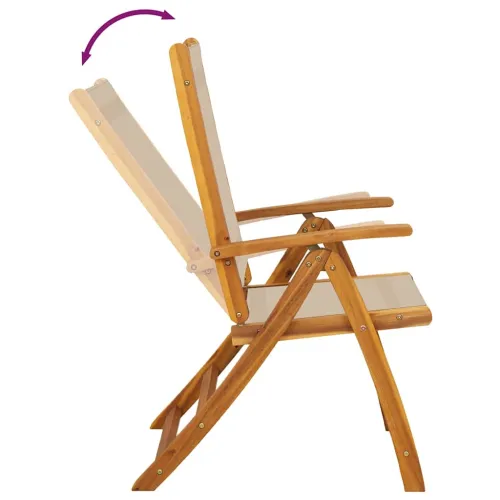 Vrtna garnitura - 5-dijelni vrtni blagovaonski set od drva bagrema i tekstilena - Sivo-smeđa 4 Ovalno Cijena