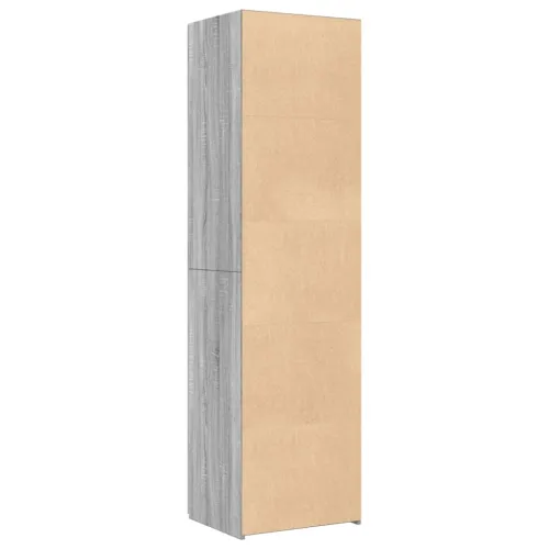 Visoka komoda boja hrasta 50x42,5x185 cm od konstruiranog drva - Sivi hrast sonoma 50 x 42.5 x 185 cm 1 sa 6 polica Cijena