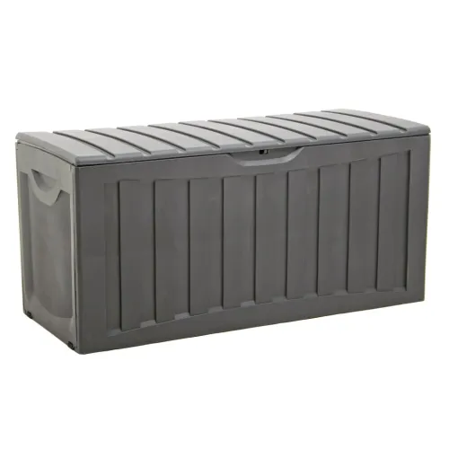 Kutija za pohranu crna 118 x 53 x 57 cm od polipropilena Cijena