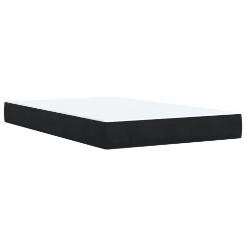 Box spring krevet s madracem crni 120 x 200 cm baršunasti - Crna 120 x 200 cm Cijena