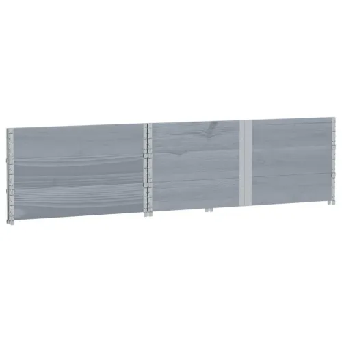 Okviri za palete 3 kom sivi 150x100 cm od masivne borovine - Siva 150 x 100 cm 3 Cijena