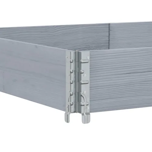 Okviri za palete 3 kom sivi 150x100 cm od masivne borovine - Siva 150 x 100 cm 3 Cijena