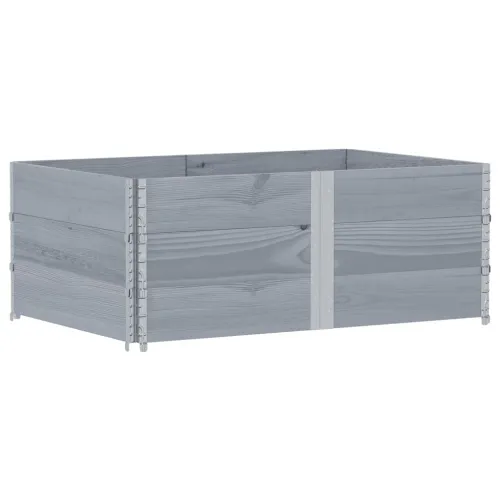 Okviri za palete 3 kom sivi 150x100 cm od masivne borovine - Siva 150 x 100 cm 3 Cijena