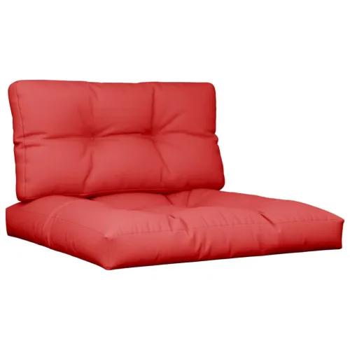 Jastuci za palete 2 kom crveni od tkanine - Crvena 80 x 80 x 12 cm Cijena