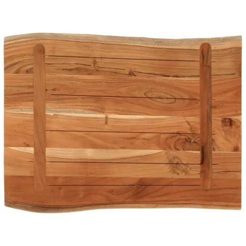 Stolna ploča 80x60x3,8 cm pravokutna bagremovo drvo živi rub - Bagremovo drvo (prirodno) 80 x 60 cm 38 mm Cijena