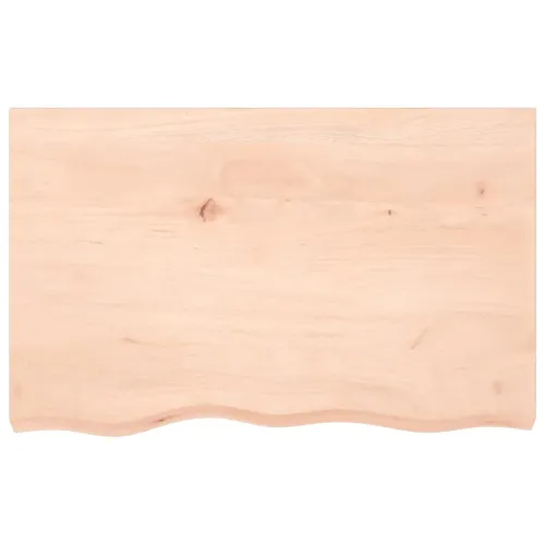 Zidna polica za Lavabo - Umivaonik od čelika i masivne hrastovine - Smeđa i crna 80 x 50 x 2 cm Pravokutno Cijena