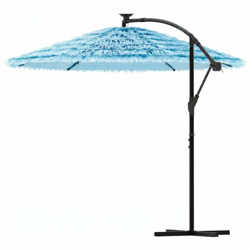 Vrtni suncobran s čeličnom šipkom plavi 269x269x235 cm - Plava 269 x 269 x 235 cm Cijena